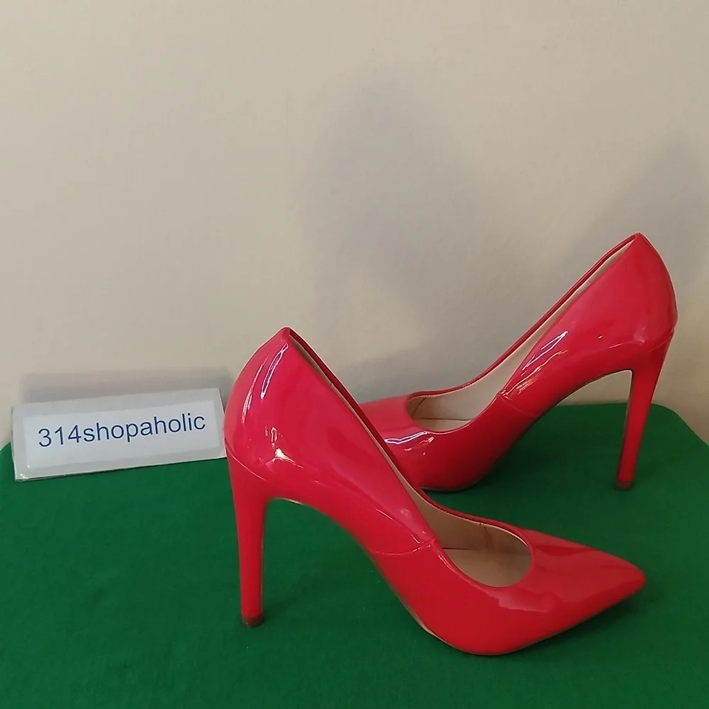 Red Patent Leather Heels - Picture 3 of 5